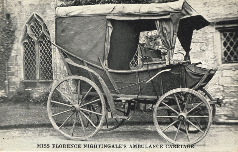 A four-wheeled ambulance carriage as used by Florence Nightingale
