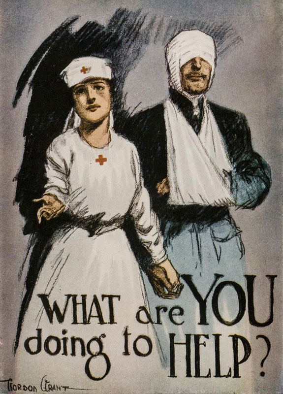Advertisement for the American Red Cross Society in The Red Cross Magazine, vol. 12, no. 5-9 (June 1917)