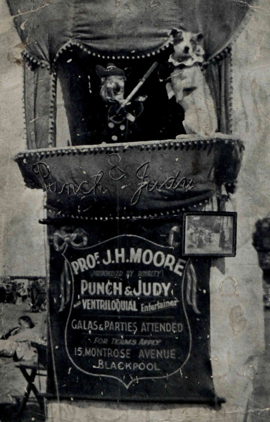 Punch and Judy show in Blackpool (1941)
