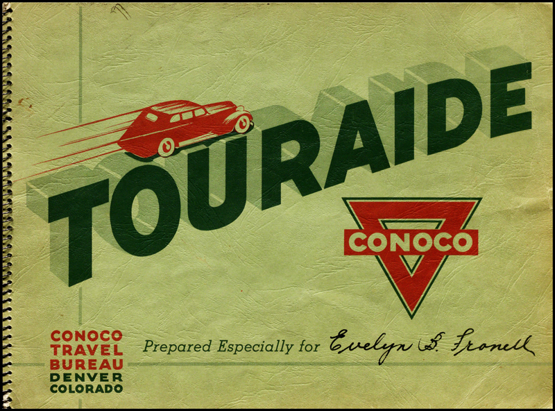 Touraide - Lake Michigan. Conoco Travel Bureau, Denver Colorado. Prepared especially for Evelyn B. Fronell