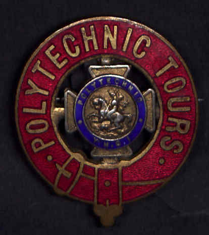 Polytechnic Tours enamel badge (c.1881-1891)